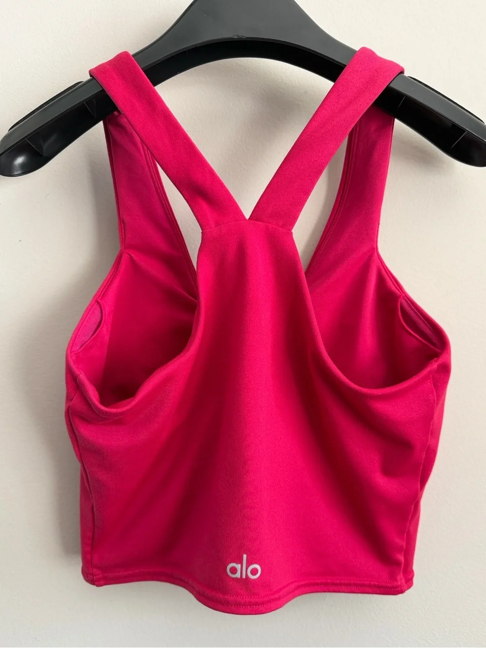 Alo Airbrush A Real Dark Raspberry Pink Bra Tank - Small